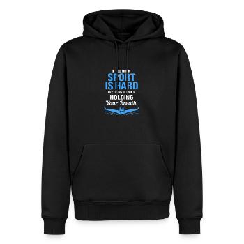 Schwimmen Schwimmer Schwimmbad Schwimmlehrer - Männer Premium Bio Hoodie - Schwarz - Vorne - Nico (187cm)