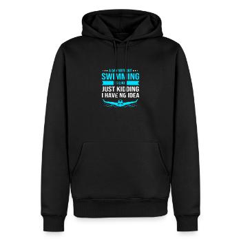 Natation Nageurs Piscine Moniteurs de natation - Sweat à capuche Premium bio Homme - noir - Devant - Nico (187cm)