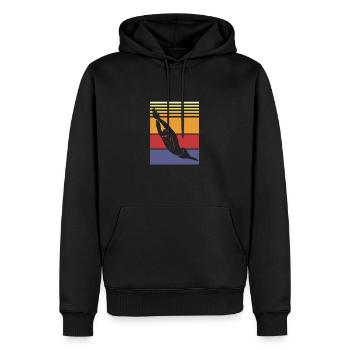 Natation Nageurs Piscine Moniteurs de natation - Sweat à capuche Premium bio Homme - noir - Devant - Nico (187cm)