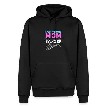 Saxophon Saxophonist - Männer Premium Bio Hoodie - Schwarz - Vorne - Nico (187cm)