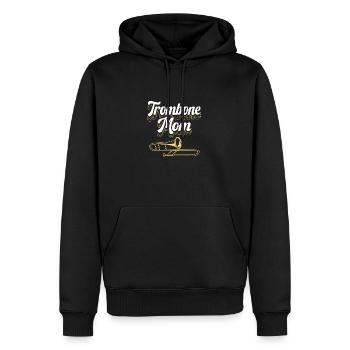 Posaune - Männer Premium Bio Hoodie - Schwarz - Vorne - Nico (187cm)