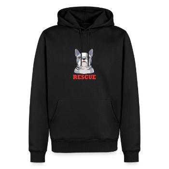 Sauvetage canin Droits des animaux Refuge pour animaux de sauvetage des animaux - Sweat à capuche Premium bio Homme - noir - Devant - Nico (187cm)
