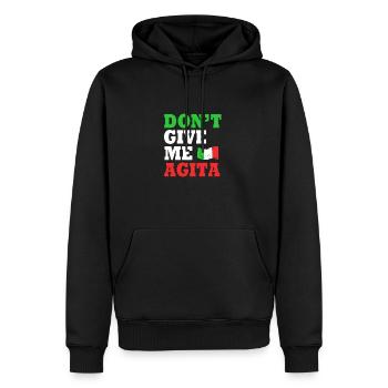 Italienisch Italia Italien - Männer Premium Bio Hoodie - Schwarz - Vorne - Nico (187cm)
