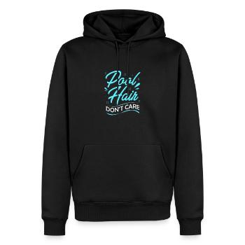 Pool Party - Männer Premium Bio Hoodie - Schwarz - Vorne - Nico (187cm)