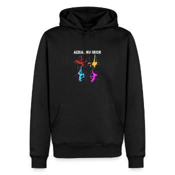 Aerial Yoga Air Yoga - Männer Premium Bio Hoodie - Schwarz - Vorne - Nico (187cm)
