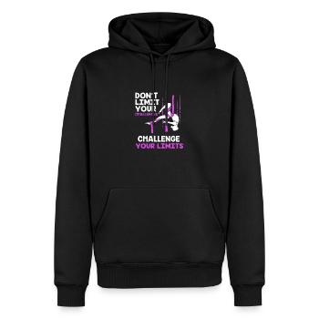 Aerial Yoga Air Yoga - Männer Premium Bio Hoodie - Schwarz - Vorne - Nico (187cm)