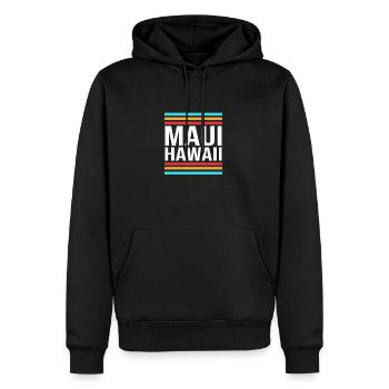 Maui Hawaii Hawaiian - Männer Premium Bio Hoodie - Schwarz - Vorne - Nico (187cm)