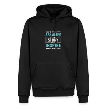 Toxicomane - Sweat à capuche Premium bio Homme - noir - Devant - Nico (187cm)