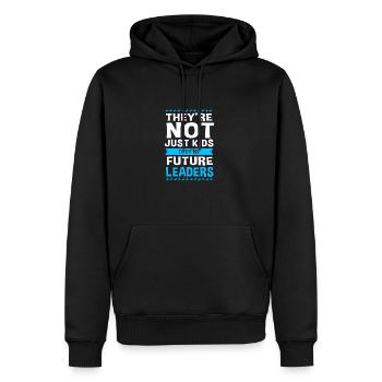 Pasteur des jeunes - Sweat à capuche Premium bio Homme - noir - Devant - Nico (187cm)