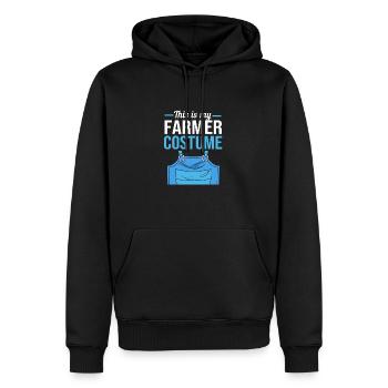 Agriculteur Fermier Femme d’agriculteur Ferme - Sweat à capuche Premium bio Homme - noir - Devant - Nico (187cm)