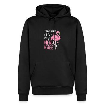 Knee Surgery - Men’s Premium Organic Hoodie - black - Front - Nico (187cm)