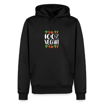Karotte Gemüse - Männer Premium Bio Hoodie - Schwarz - Vorne - Nico (187cm)