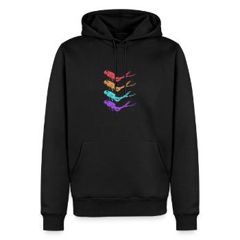 Tauchen - Männer Premium Bio Hoodie - Schwarz - Vorne - Nico (187cm)