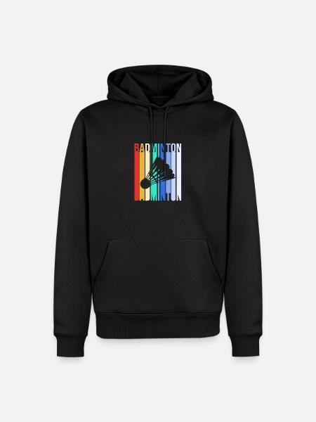 Badminton - Men’s Premium Organic Hoodie - black
