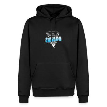 Tornado Birthday Fête d’anniversaire des enfants - Sweat à capuche Premium bio Homme - noir - Devant - Nico (187cm)