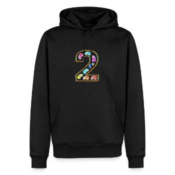 Fire Truck Children's Birthday Party - Men’s Premium Organic Hoodie - black - Front - Nico (187cm)