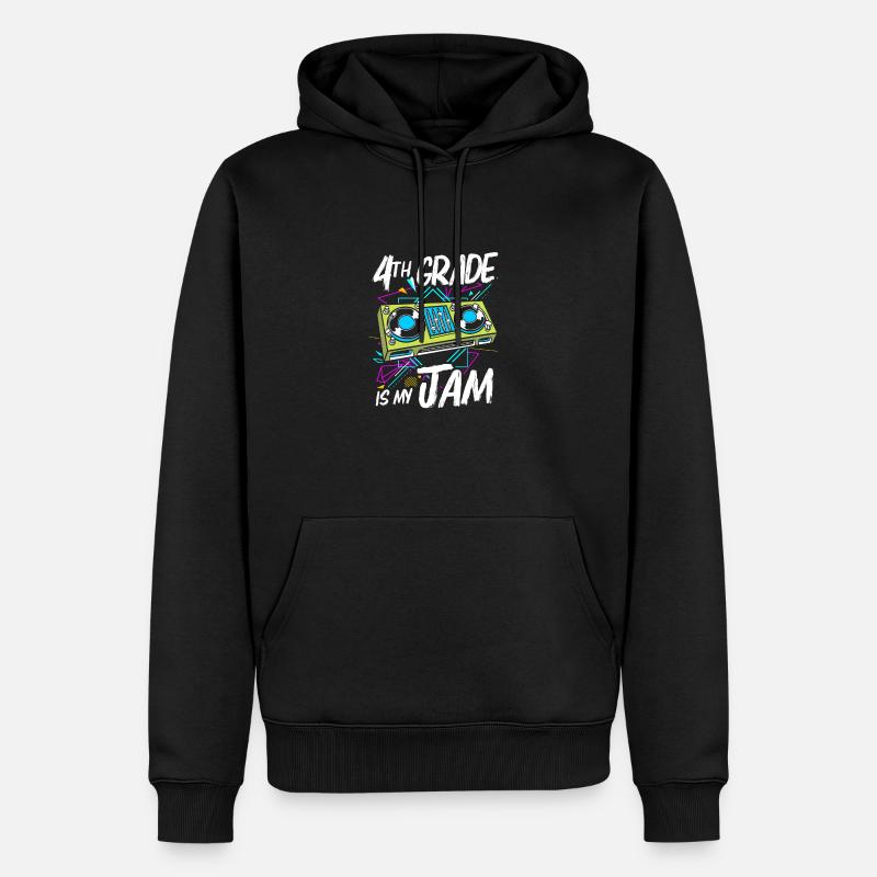 4. Klasse - Männer Premium Bio Hoodie - Schwarz