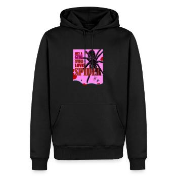 Vogelspinne Tarantula Terraristik Amphibie Spinne - Männer Premium Bio Hoodie - Schwarz - Vorne - Nico (187cm)