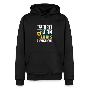 Turnerin, Turnen, Turnverein, Yoga, Calisthenics - Männer Premium Bio Hoodie - Schwarz - Vorne - Nico (187cm)