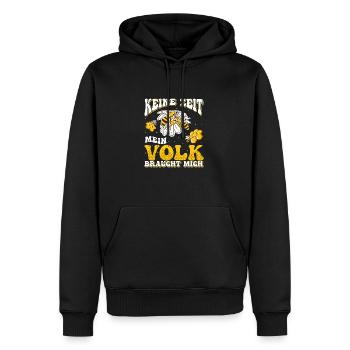 Imker Honig Verkäufer, Bienenschutz Imkerei Bienen - Männer Premium Bio Hoodie - Schwarz - Vorne - Nico (187cm)