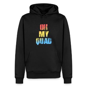 Oh My Quad ATV Slogan für Quad-Fahrer - Männer Premium Bio Hoodie - Schwarz - Vorne - Nico (187cm)