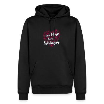 Fête de la musique folklorique Festival de village Ouftit Schlager allemand - Sweat à capuche Premium bio Homme - noir - Devant - Nico (187cm)