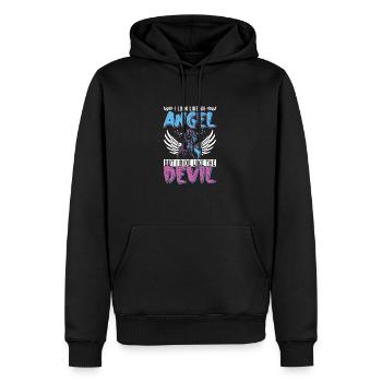 Cavalier Équitation Chevaux - Sweat à capuche Premium bio Homme - noir - Devant - Nico (187cm)