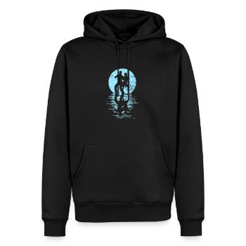 Danseurs Danse Couple Danse, Danse Rumba Renard Tango Salsa - Sweat à capuche Premium bio Homme - noir - Devant - Nico (187cm)