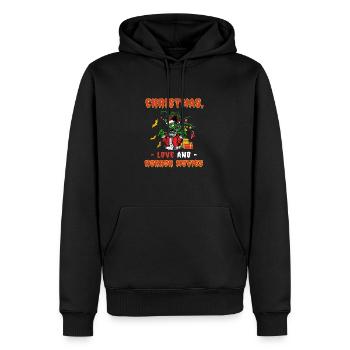 Horror Movie Zombie Santa Weihanchten Liebe Horror - Männer Premium Bio Hoodie - Schwarz - Vorne - Nico (187cm)
