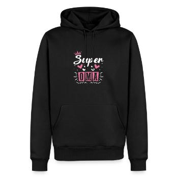 Super Nonna, petite-fille nièce pour la meilleure grand-mère - Sweat à capuche Premium bio Homme - noir - Devant - Nico (187cm)