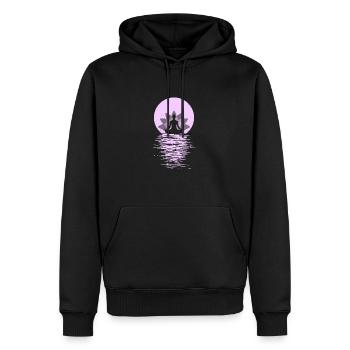 Yoga Yogini Health Meditation Outfits Girls - Men’s Premium Organic Hoodie - black - Front - Nico (187cm)