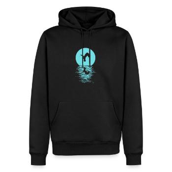 Parkour, Freerunning, Street Workout, Acrobatic - Männer Premium Bio Hoodie - Schwarz - Vorne - Nico (187cm)
