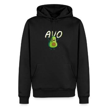 Petite amie, petit ami, homme, partenaire de la Saint-Valentin - Sweat à capuche Premium bio Homme - noir - Devant - Nico (187cm)