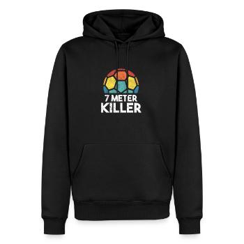 Équipe de handball, club, entraîneur, entraîneur, joueur - Sweat à capuche Premium bio Homme - noir - Devant - Nico (187cm)