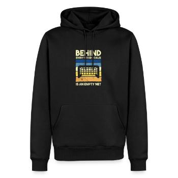 Eishockey Tormann Goalie , Eis Hockey - Männer Premium Bio Hoodie - Schwarz - Vorne - Nico (187cm)