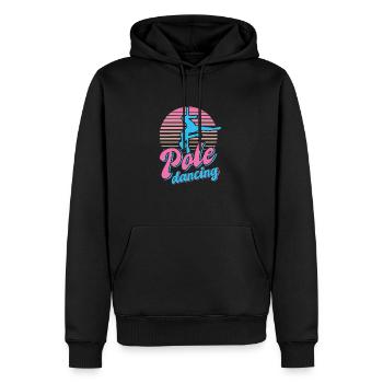 Pole Dance Dancer, Pole Dance, Pole Dancing - Men’s Premium Organic Hoodie - black - Front - Nico (187cm)