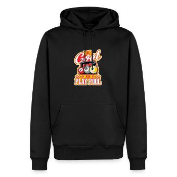 Billard Billard Billard Club de billard Club de billard - Sweat à capuche Premium bio Homme - noir - Devant - Nico (187cm)