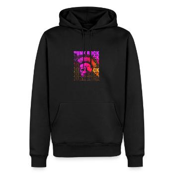 Punk Rock Pogo Anarchie Punks Punk Rocker Punk - Männer Premium Bio Hoodie - Schwarz - Vorne - Nico (187cm)