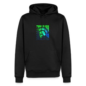 Punk Rock Pogo Anarchie Punks Punk Rocker Punk - Sweat à capuche Premium bio Homme - noir - Devant - Nico (187cm)