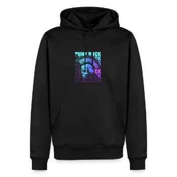 Punk Rock Pogo Anarchie Punks Punk Rocker Punk - Sweat à capuche Premium bio Homme - noir - Devant - Nico (187cm)