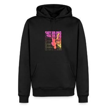Skydive Freefly Fallschirmspringer Shirt Skydiving - Männer Premium Bio Hoodie - Schwarz - Vorne - Nico (187cm)
