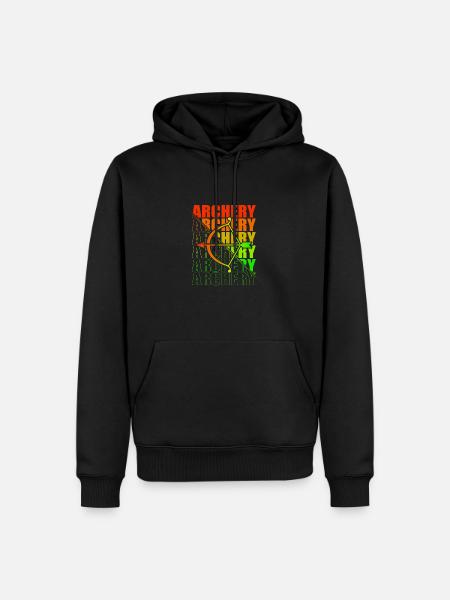 Archery Archer Archery Bow - Men’s Premium Organic Hoodie - black