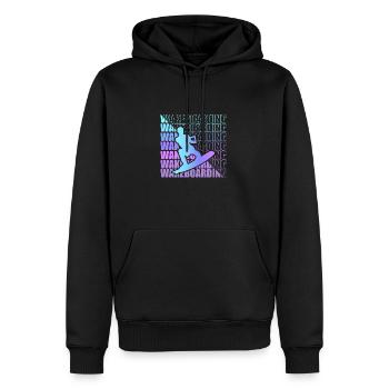 Wakeboard Wakeboarder Wakeboarding Freestyle DNA - Männer Premium Bio Hoodie - Schwarz - Vorne - Nico (187cm)