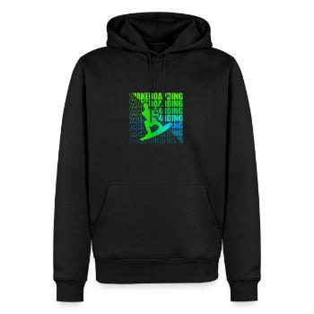 Wakeboard Wakeboarder Wakeboarding Freestyle DNA - Männer Premium Bio Hoodie - Schwarz - Vorne - Nico (187cm)