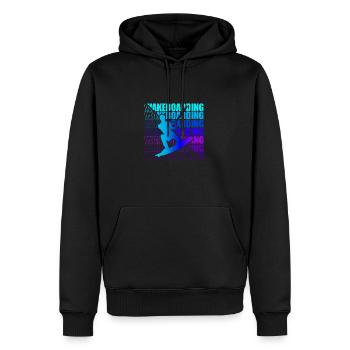 Wakeboard Wakeboarder Wakeboarding Freestyle DNA - Männer Premium Bio Hoodie - Schwarz - Vorne - Nico (187cm)