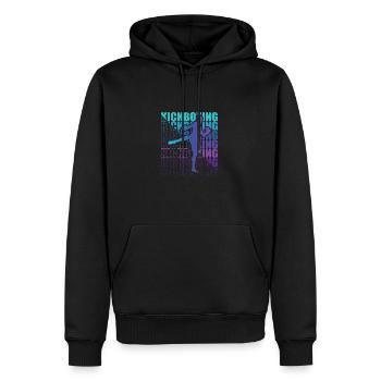 Kickboxer Martial Arts Kickboxing Kickboxen - Männer Premium Bio Hoodie - Schwarz - Vorne - Nico (187cm)