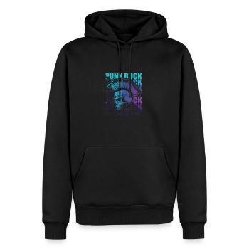 Punk Rock Pogo Anarchie Punks Punk Rocker Punk - Männer Premium Bio Hoodie - Schwarz - Vorne - Nico (187cm)
