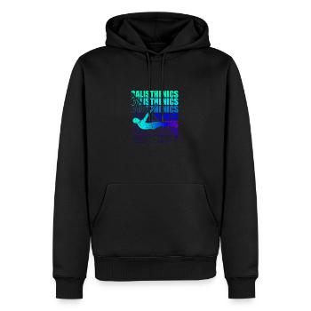 Motocross Enduro Motorrad Freestyle Extrem Sport - Männer Premium Bio Hoodie - Schwarz - Vorne - Nico (187cm)