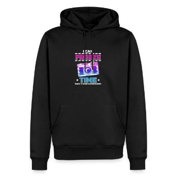 Photographie Photo Photographe Photographes! Photographes - Sweat à capuche Premium bio Homme - noir - Devant - Nico (187cm)