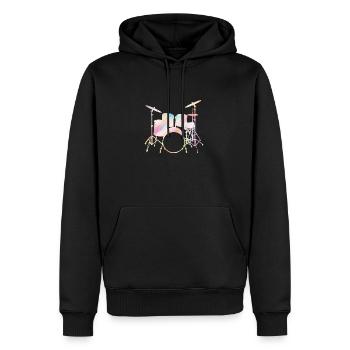 Drummers Drummers Drummers Drummers - Men’s Premium Organic Hoodie - black - Front - Nico (187cm)